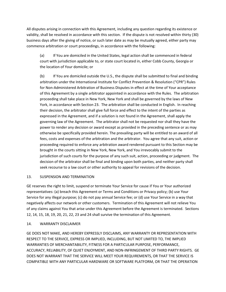 GE Industrial Solutions WattStation Connect Service Agreement User Manual | Page 4 / 7