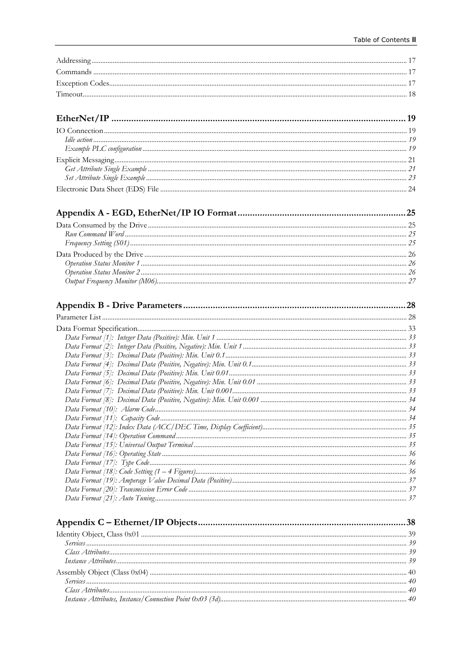 GE Industrial Solutions AF-300 P11_G11 Ethernet Interface User Manual | Page 3 / 55