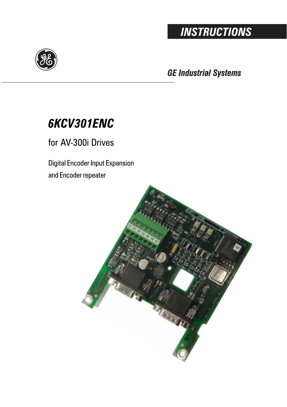 GE Industrial Solutions 6KCV301ENC User Manual | 16 pages