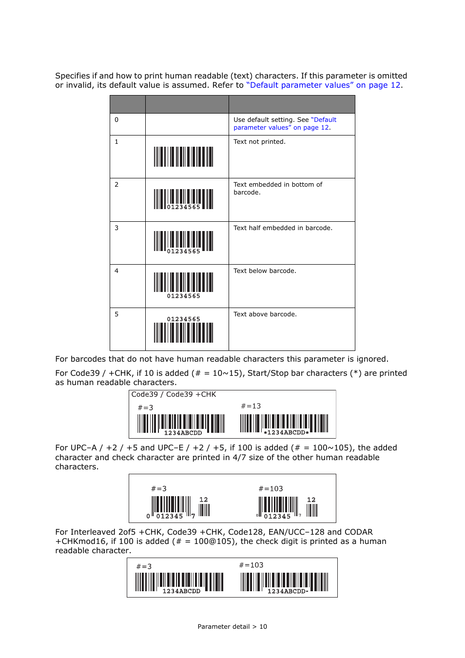 P-parameter, Arcode | Toshiba e-STUDIO222cp User Manual | Page 10 / 16