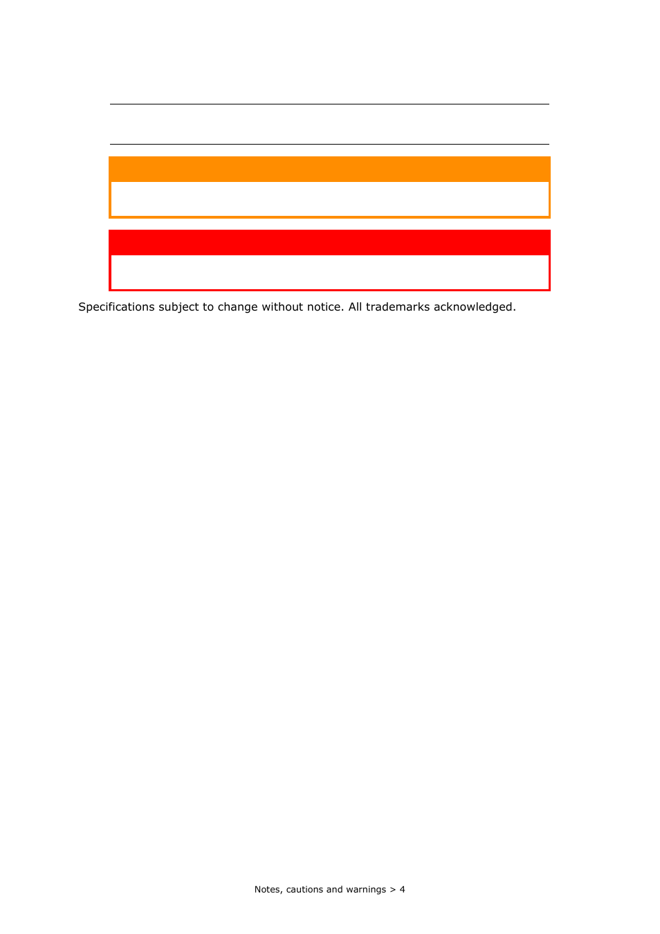 Notes, cautions and warnings | Toshiba e-STUDIO222cp User Manual | Page 4 / 16