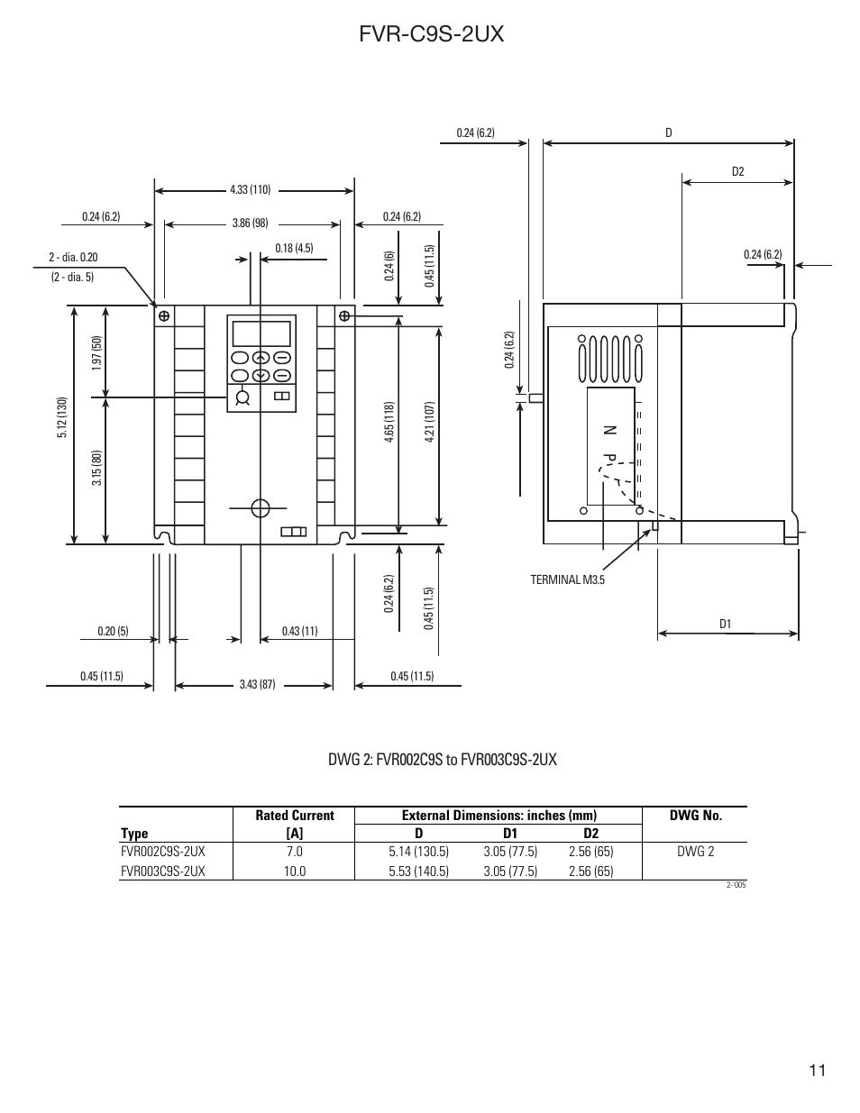 Fvr-c9s-2ux | GE Industrial Solutions FVR-C9S-2UX Drive Series User Manual | Page 11 / 40