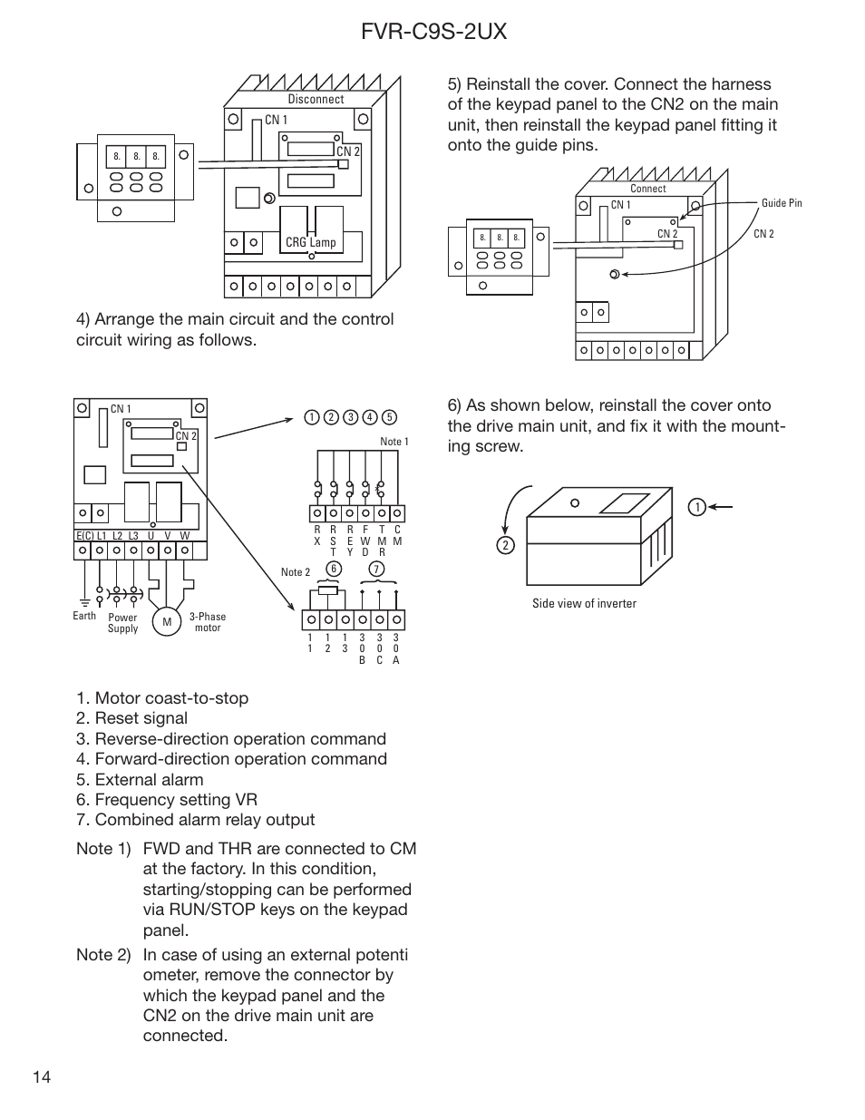 Fvr-c9s-2ux | GE Industrial Solutions FVR-C9S-2UX Drive Series User Manual | Page 14 / 40