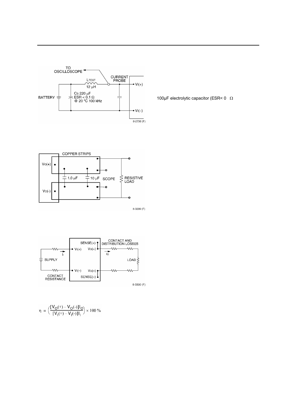 Design considerations, Input source impedance, Output capacitance | Safety considerations, Test configurations | GE Industrial Solutions JRW017-040-060-065-070 Series User Manual | Page 13 / 24