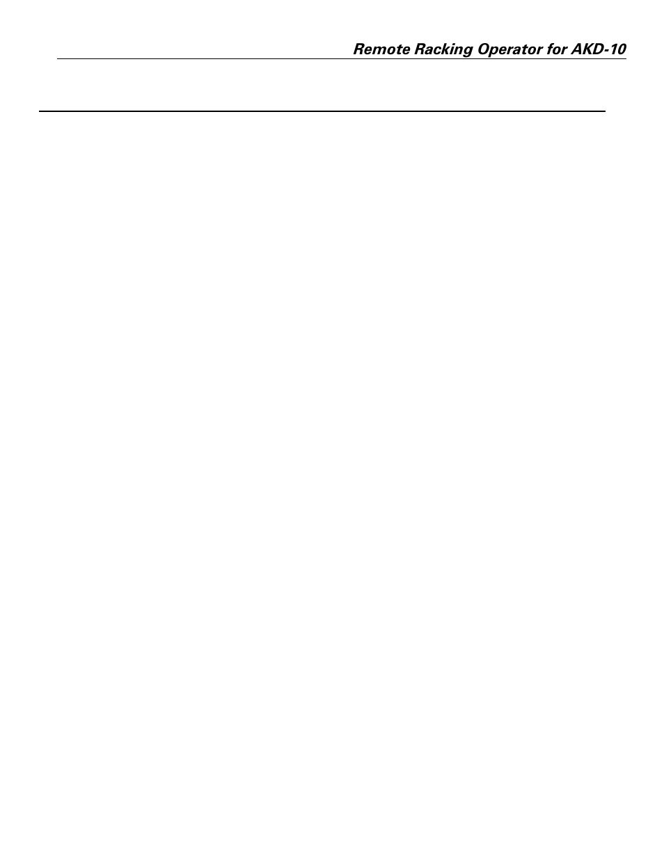 GE Industrial Solutions Remote Racking Operator - Low Voltage WavePro and EntelliGuard Circuit Breakers User Manual | Page 3 / 9