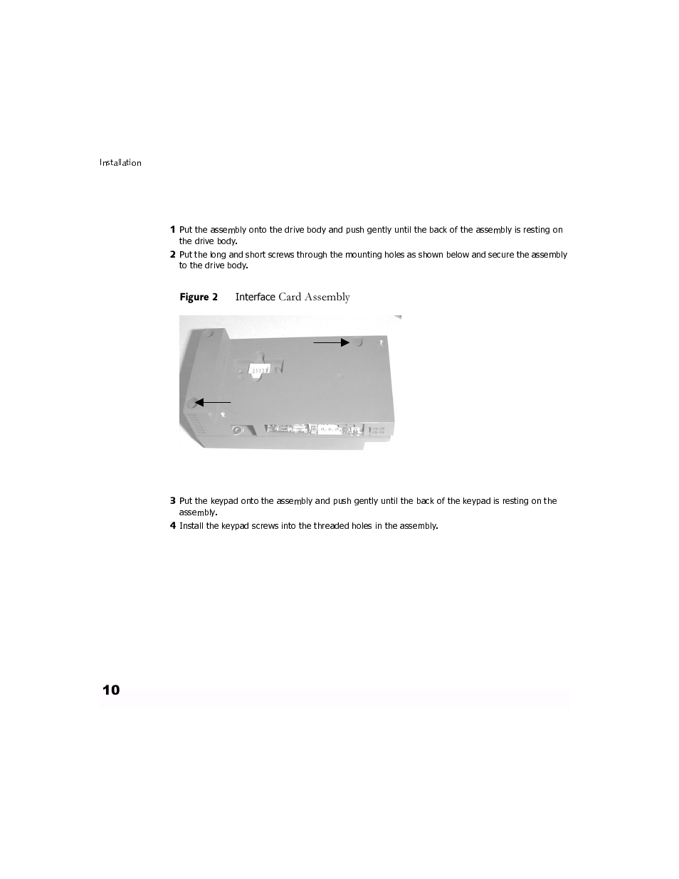 Interface card assembly 10, Dug $vvhpeo | GE Industrial Solutions LONWORKS Interface Card OPC-G11S-LON User Manual | Page 12 / 32
