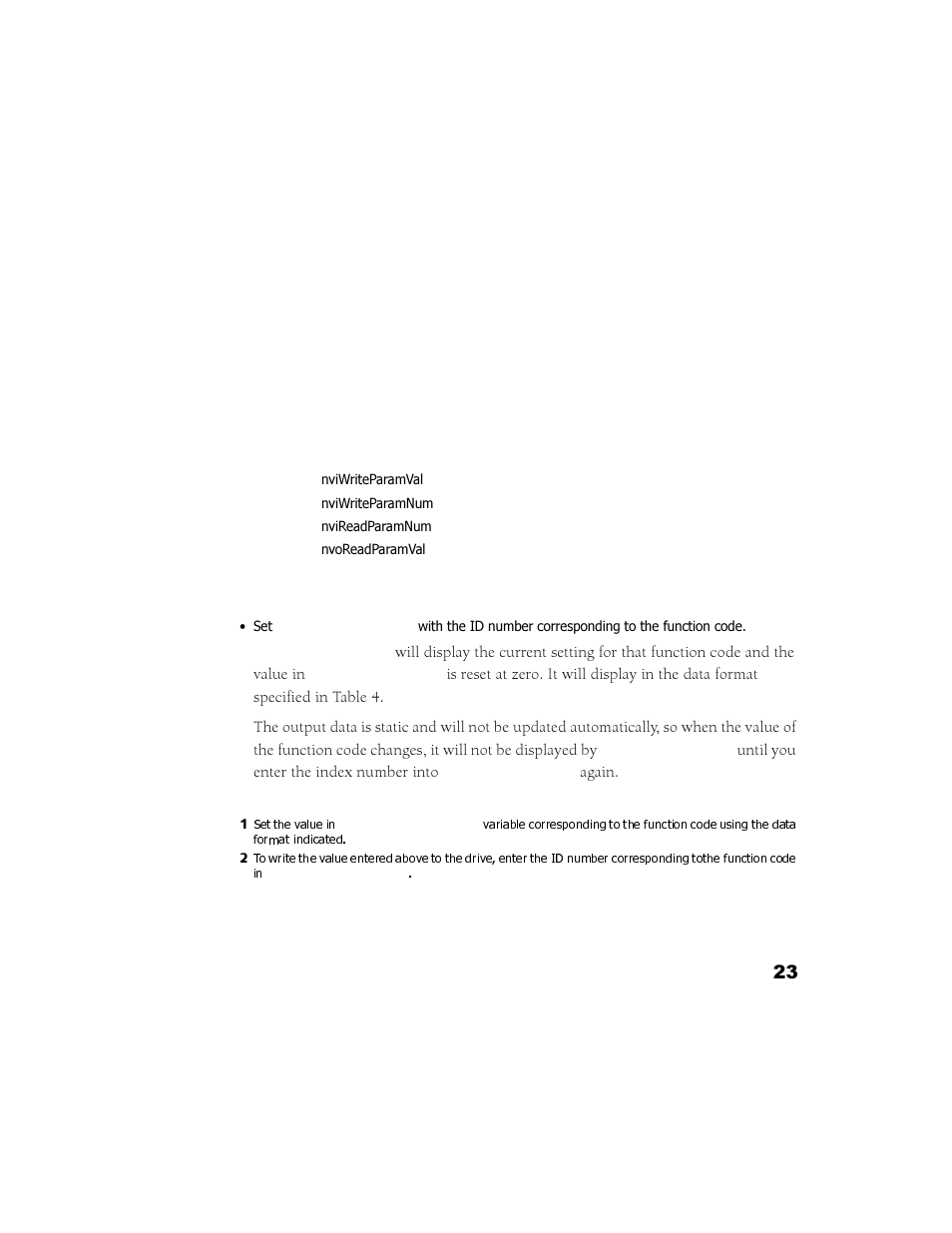 Special purpose variables, Special purpose variables 23 | GE Industrial Solutions LONWORKS Interface Card OPC-G11S-LON User Manual | Page 25 / 32