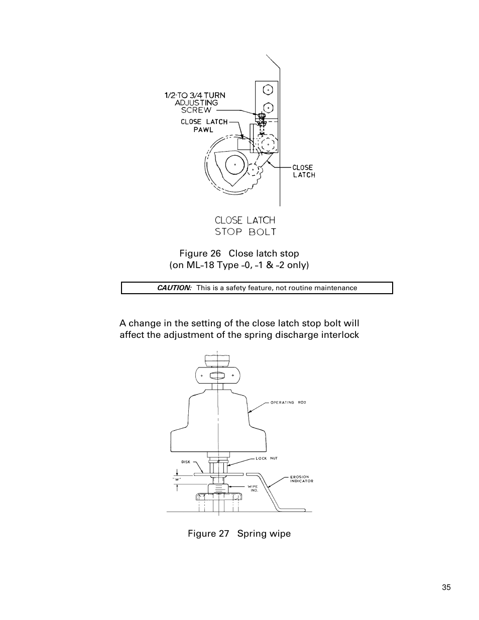GE Industrial Solutions PowerVac with ML-18 or ML-18H Mechanism User Manual | Page 35 / 44