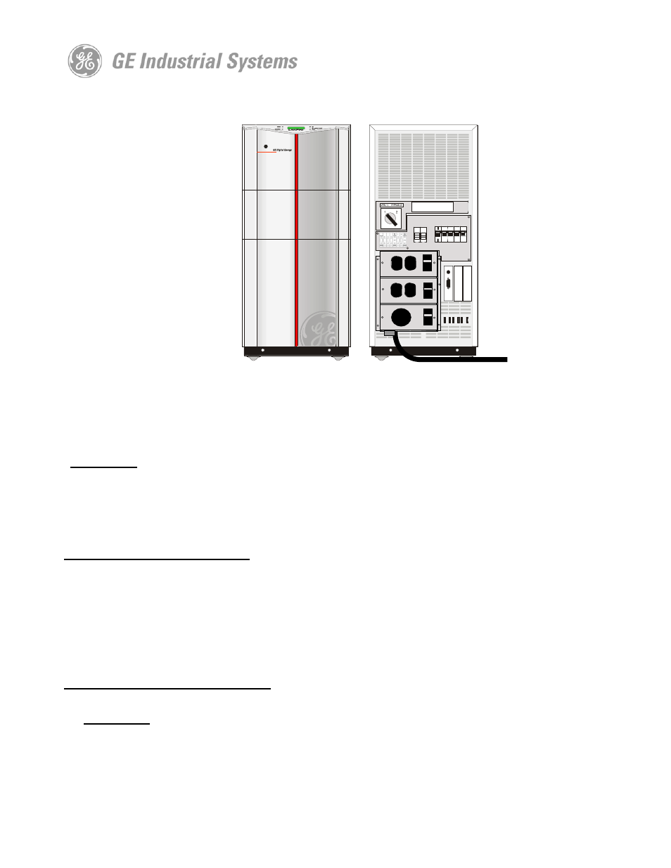 GE Industrial Solutions LP11U Series UPS - PDU option User Manual | 7 pages