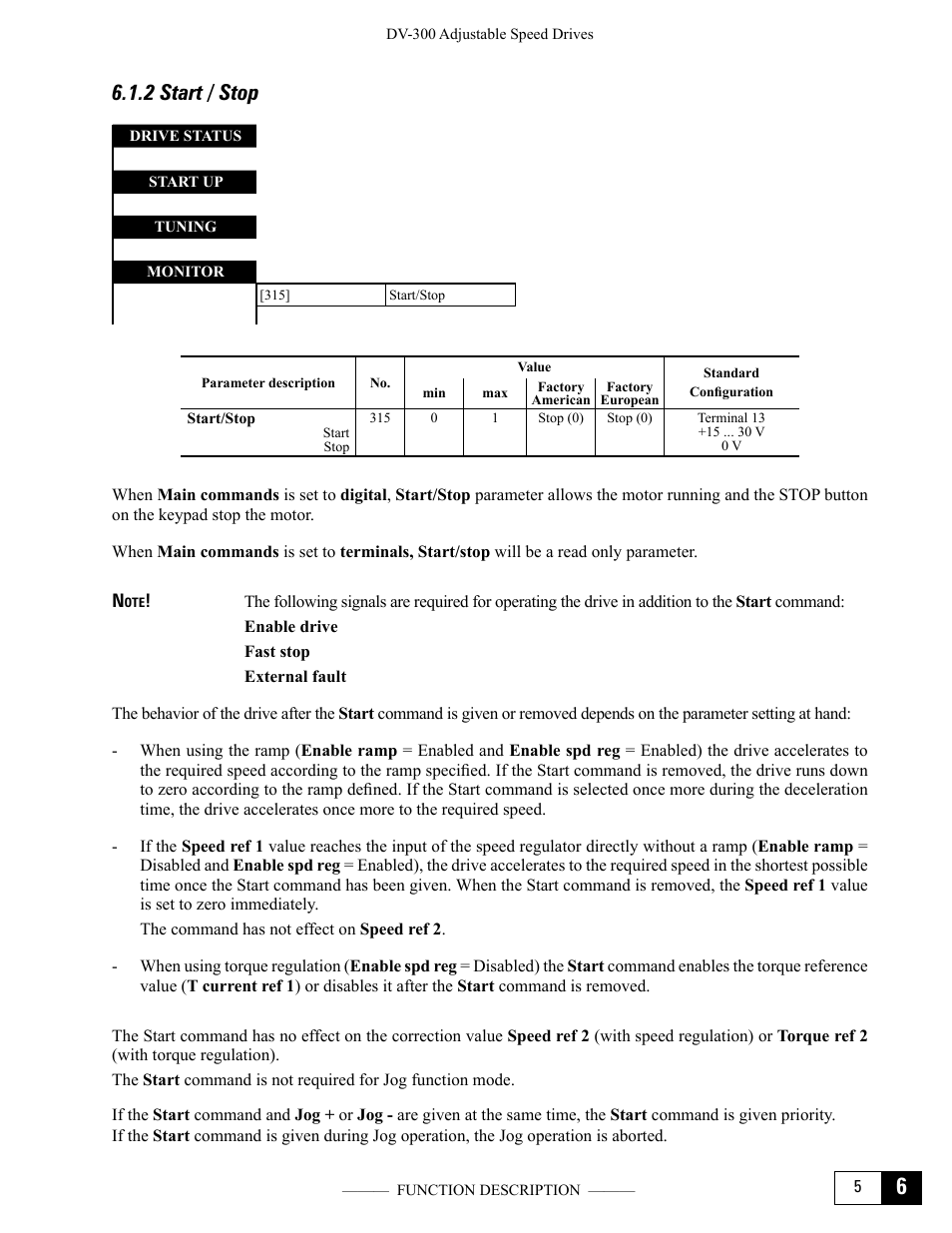 2 start / stop | GE Industrial Solutions DV-300 DC Drive Users Manual User Manual | Page 133 / 488