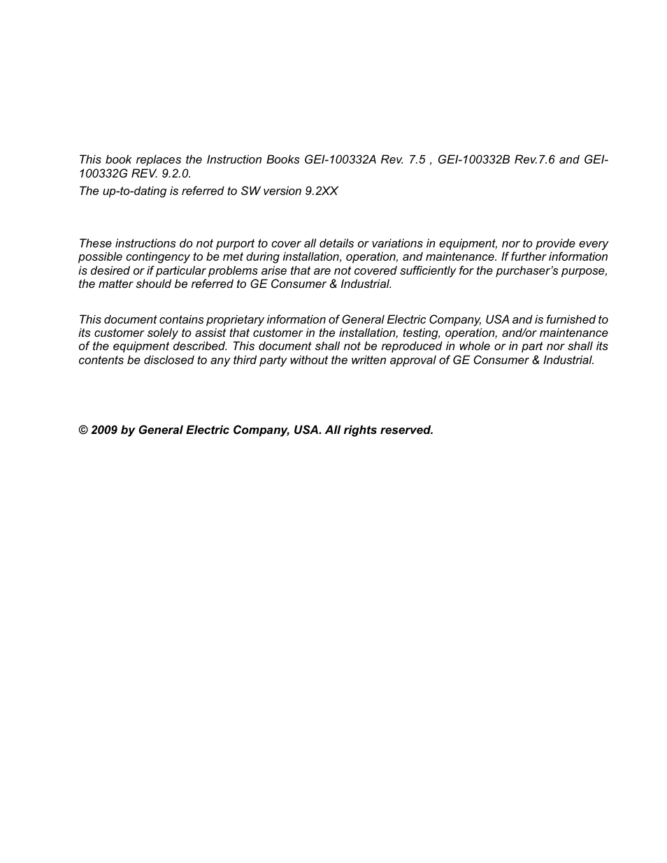 GE Industrial Solutions DV-300 DC Drive Users Manual User Manual | Page 2 / 488