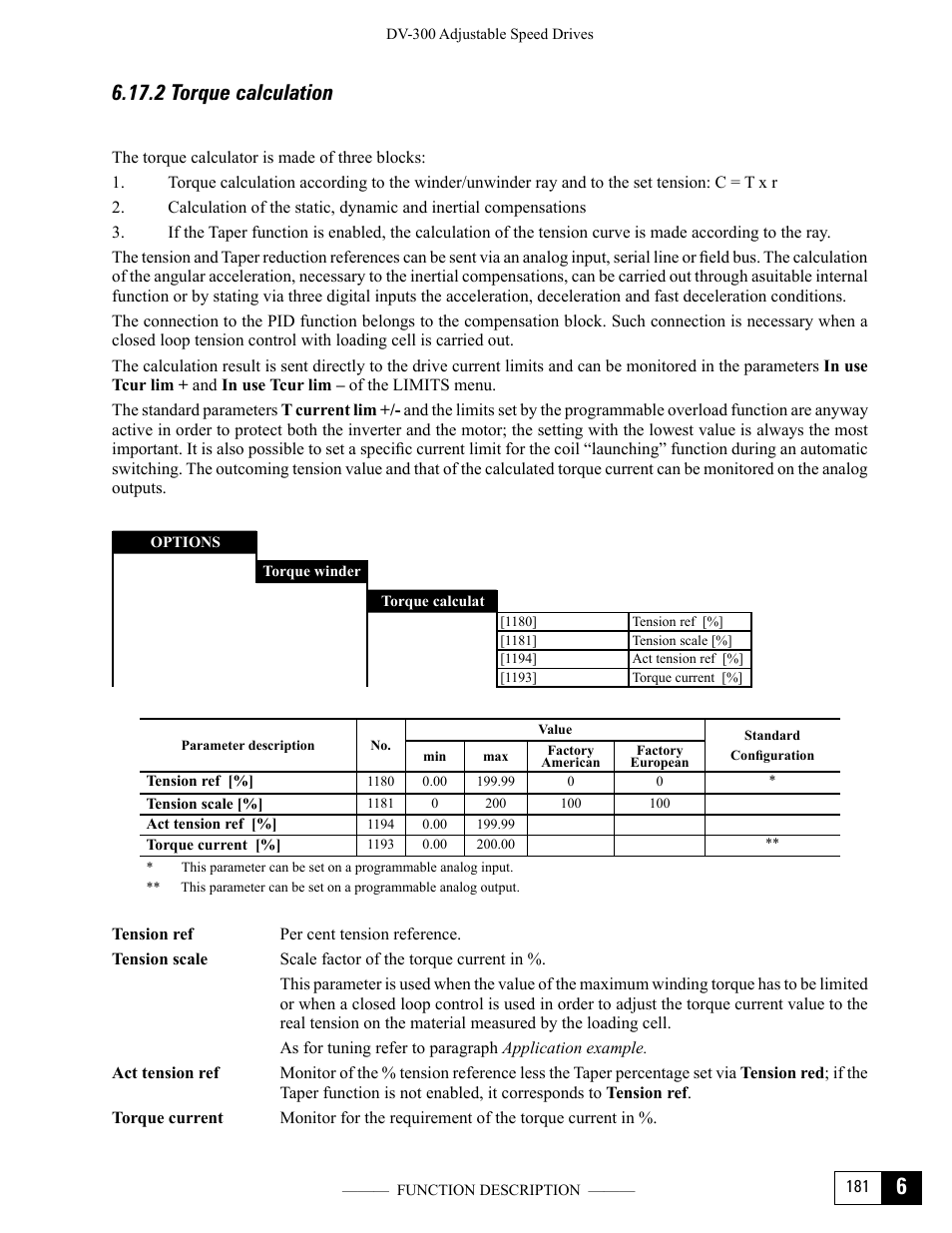 2 torque calculation | GE Industrial Solutions DV-300 DC Drive Users Manual User Manual | Page 309 / 488