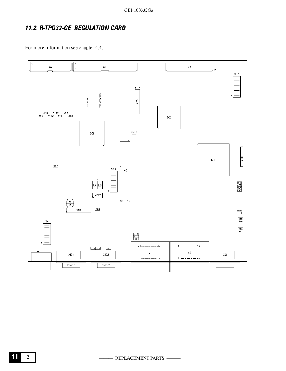 R-tpd32-ge regulation card, For more information see chapter 4.4 | GE Industrial Solutions DV-300 DC Drive Users Manual User Manual | Page 478 / 488