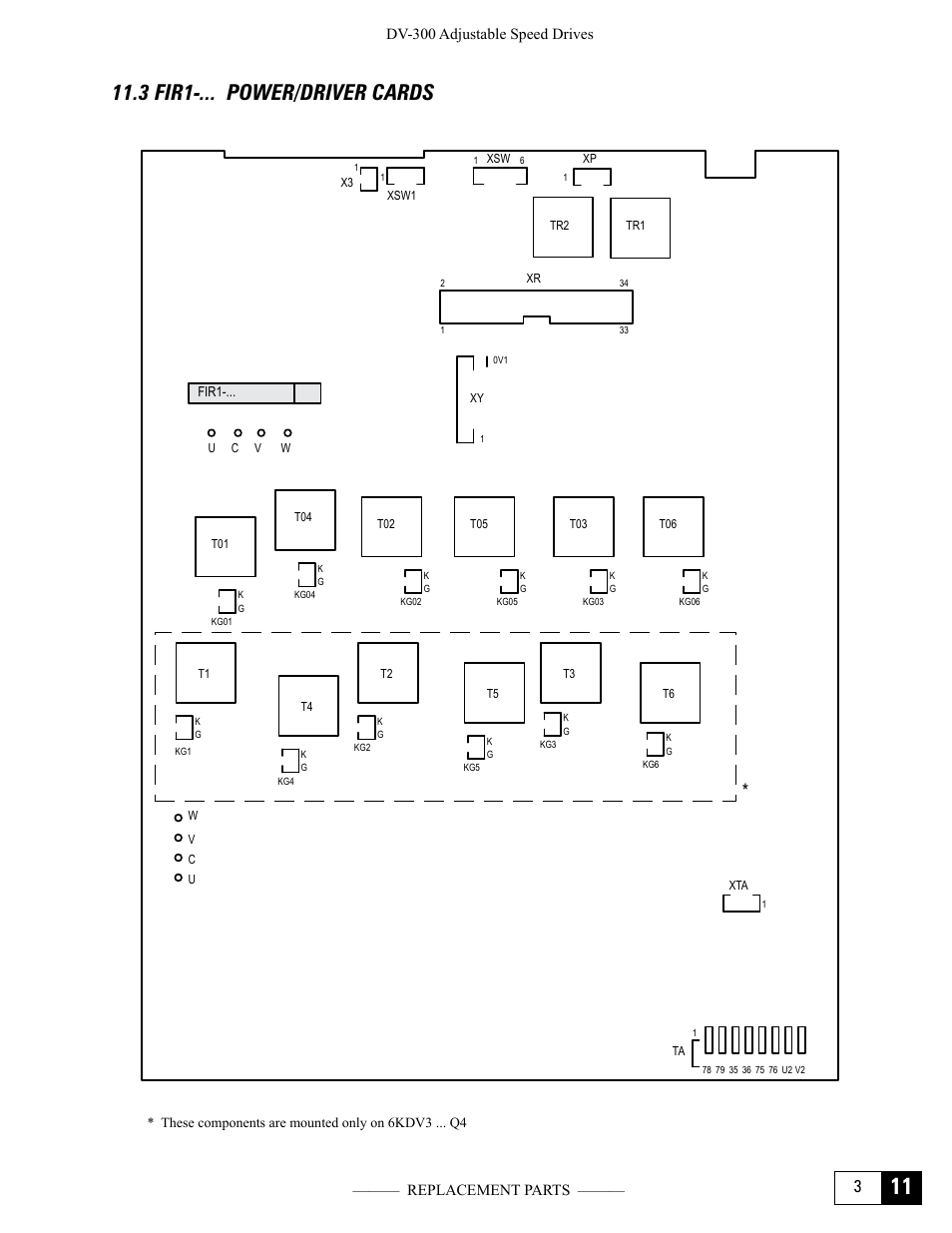 3 fir1-... power/driver cards | GE Industrial Solutions DV-300 DC Drive Users Manual User Manual | Page 479 / 488