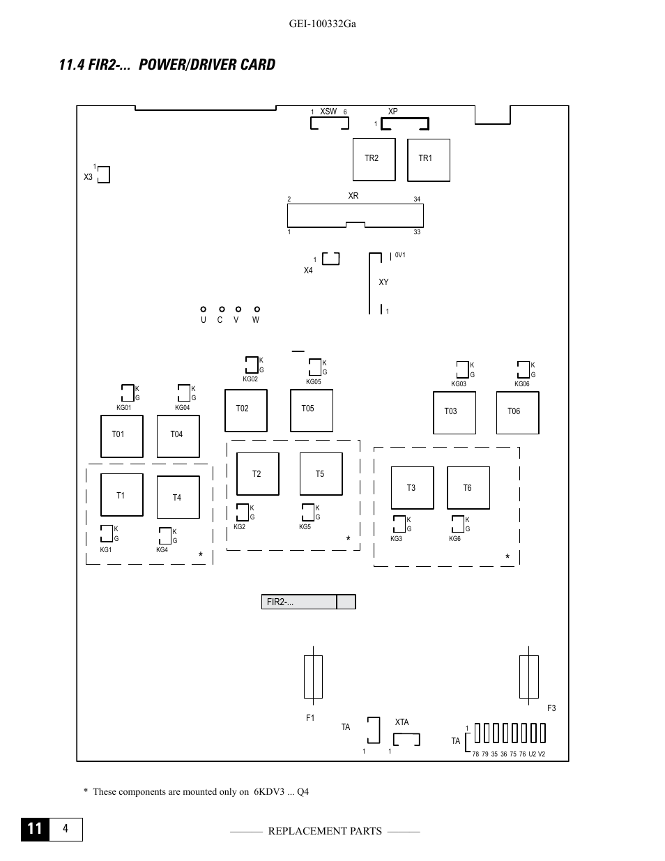 4 fir2-... power/driver card | GE Industrial Solutions DV-300 DC Drive Users Manual User Manual | Page 480 / 488