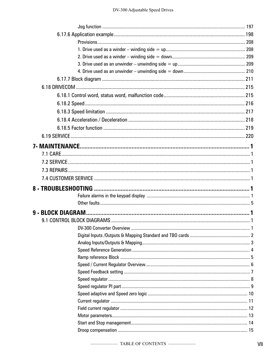 GE Industrial Solutions DV-300 DC Drive Users Manual User Manual | Page 9 / 488
