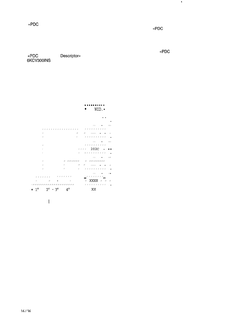 Pdc a, 1st byte pdc, 2nd byte pdc | 3rd byte pdc, 4th byte pdc, Nth byte pdc | GE Industrial Solutions 6KCV300lNS User Manual | Page 16 / 36