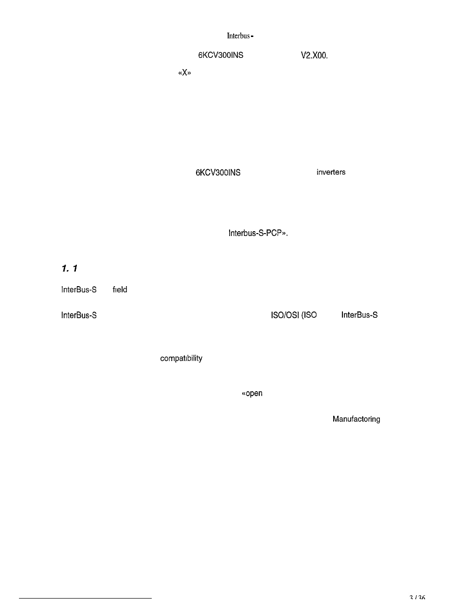 1 .o introduction | GE Industrial Solutions 6KCV300lNS User Manual | Page 3 / 36