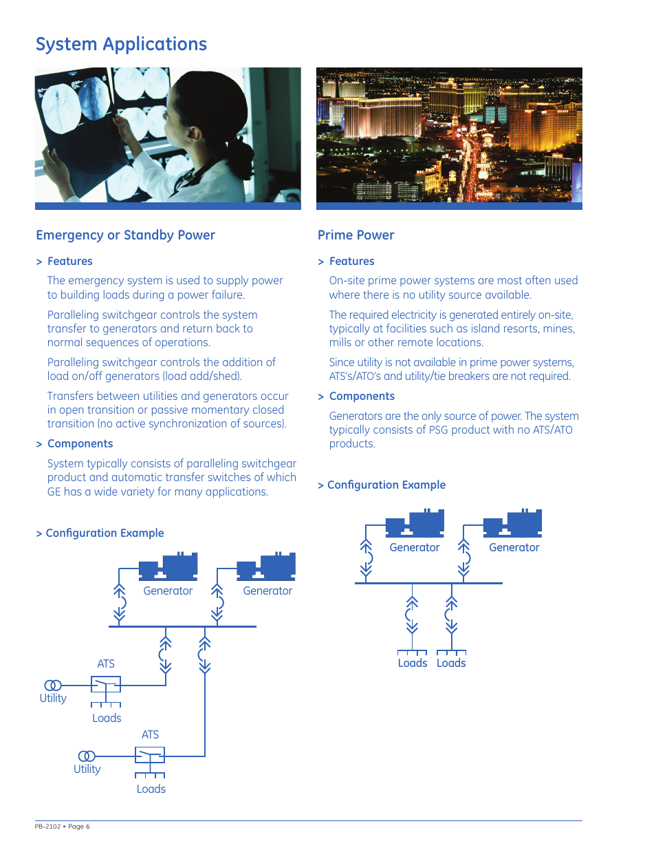 System applications | GE Industrial Solutions Zenith - Energy Commander Paralleling Switchgear (PSG) User Manual | Page 6 / 8