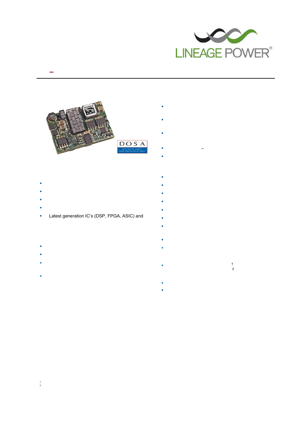 GE Industrial Solutions KW010-015-020-025 (Sixteenth-Brick) User Manual | 22 pages