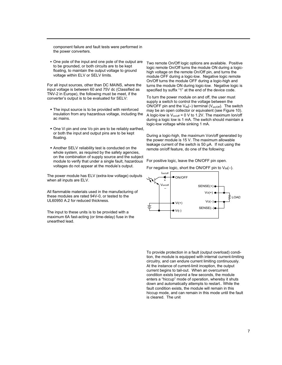 Feature descriptions | GE Industrial Solutions QPW025A0F41_H User Manual | Page 7 / 14