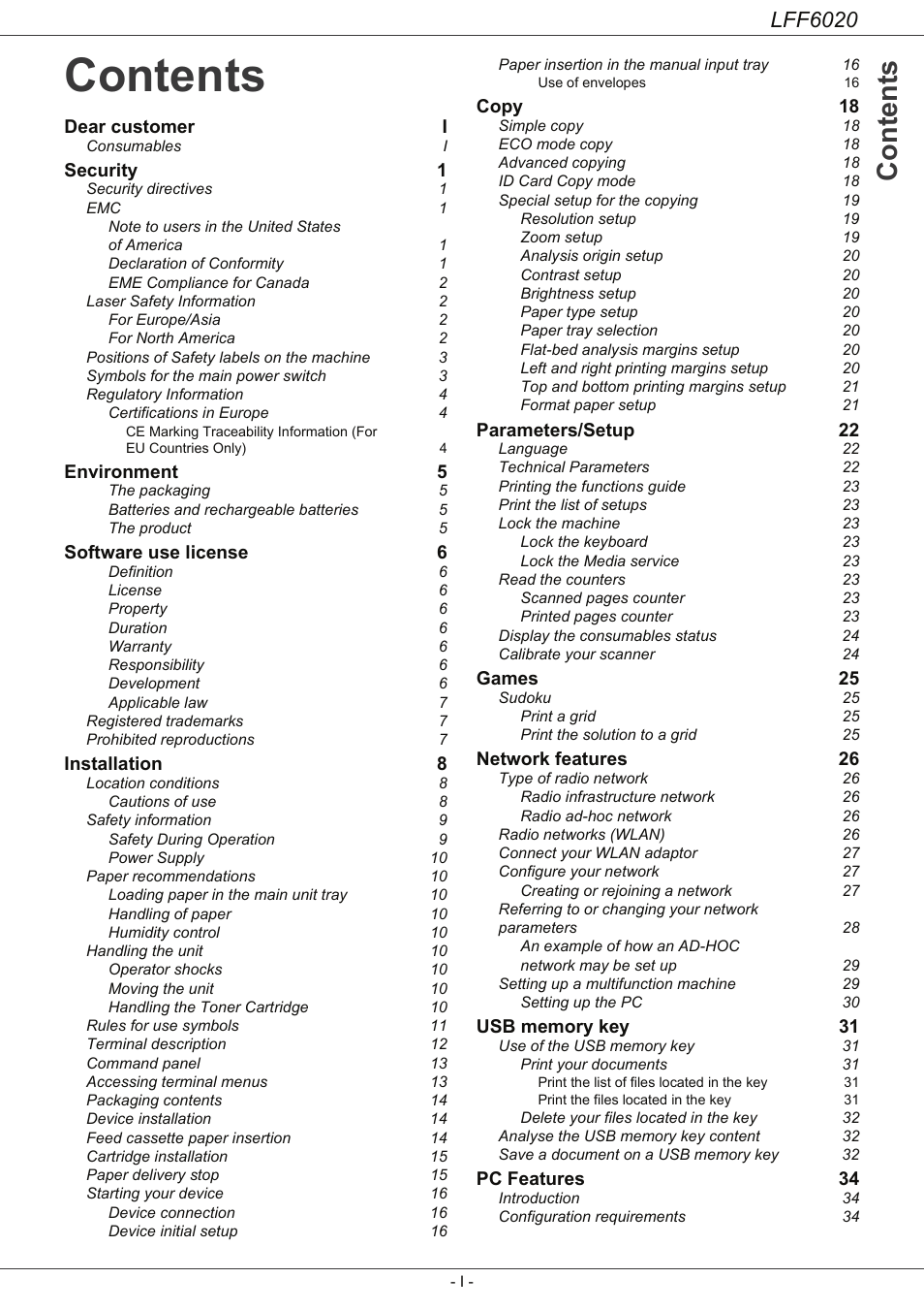 Philips LFF6020W User Manual | Page 3 / 56