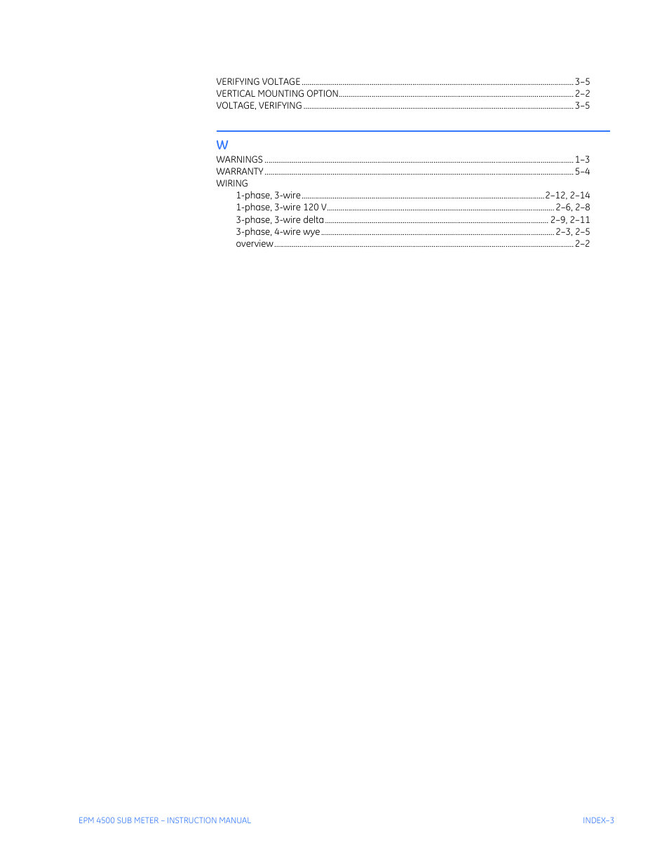 GE Industrial Solutions EPM4500 Submeter User Manual | Page 73 / 74