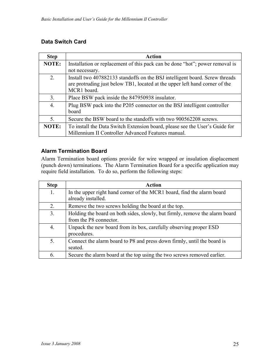 GE Industrial Solutions Millennium II Controller J85501P-1 User Manual | Page 25 / 116