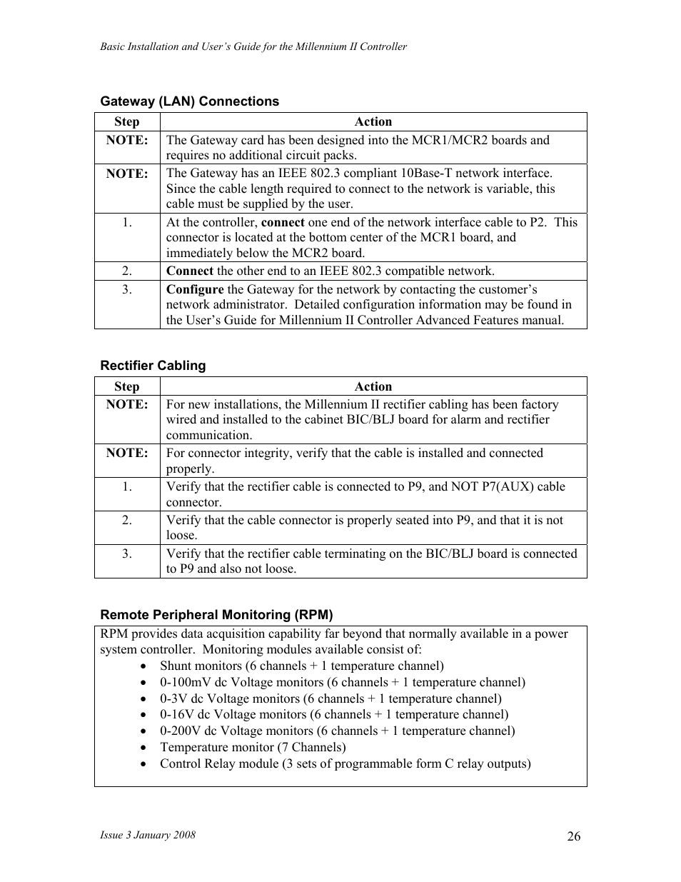 GE Industrial Solutions Millennium II Controller J85501P-1 User Manual | Page 26 / 116