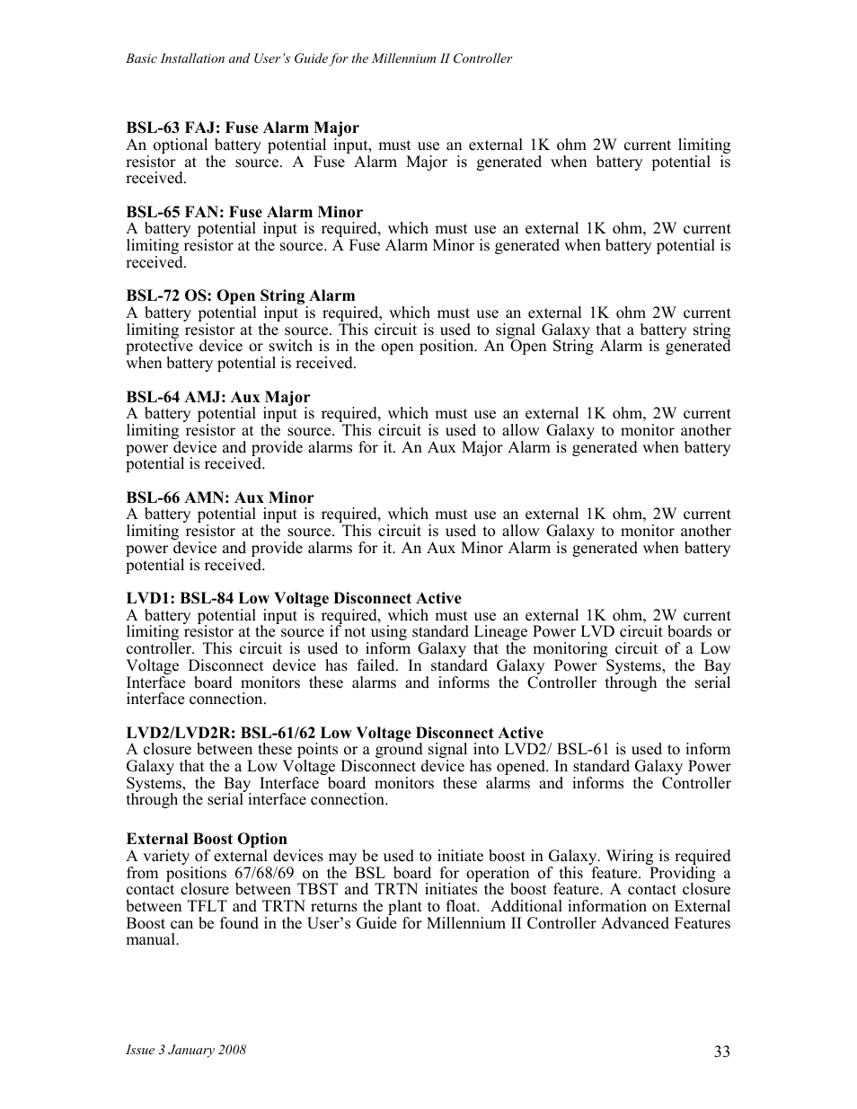 GE Industrial Solutions Millennium II Controller J85501P-1 User Manual | Page 33 / 116