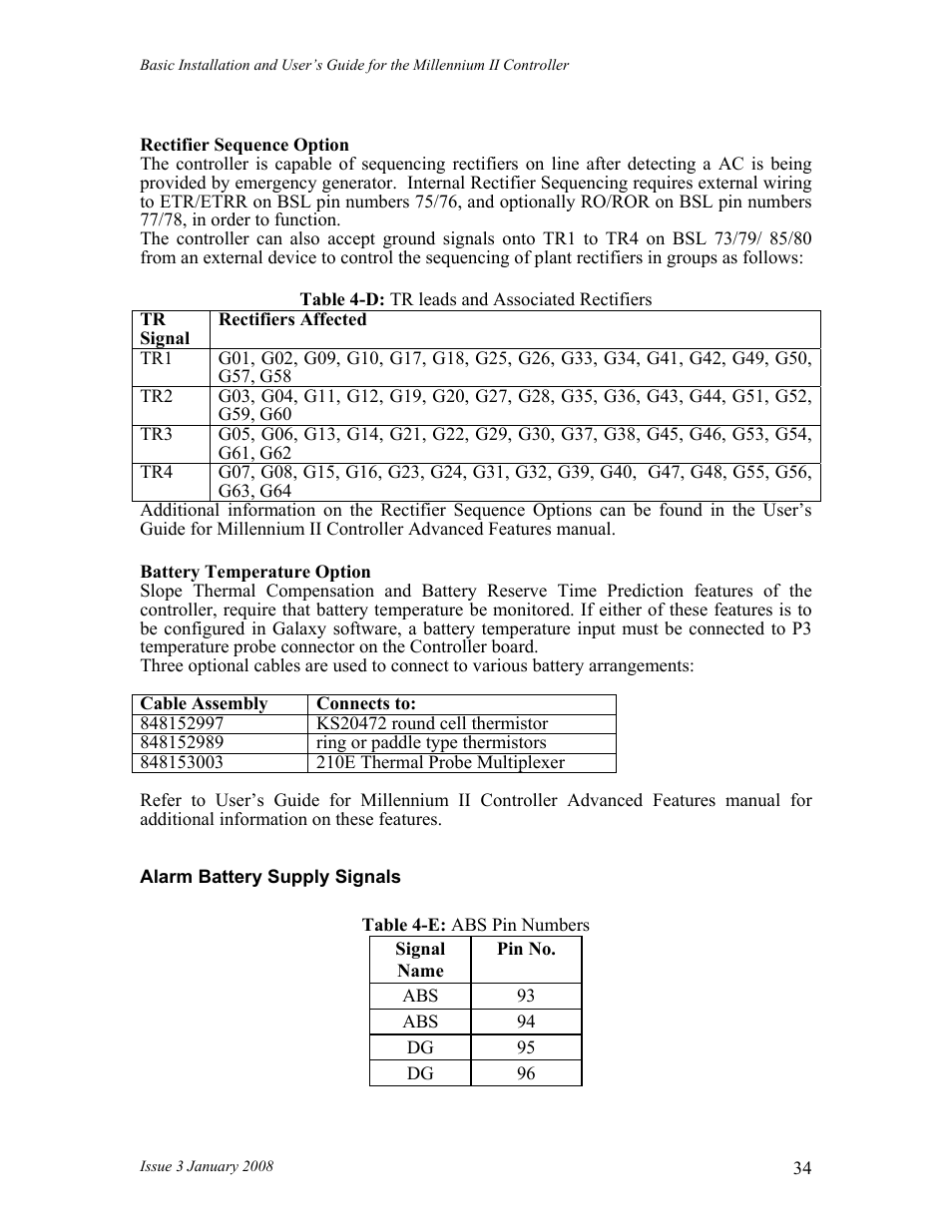 GE Industrial Solutions Millennium II Controller J85501P-1 User Manual | Page 34 / 116