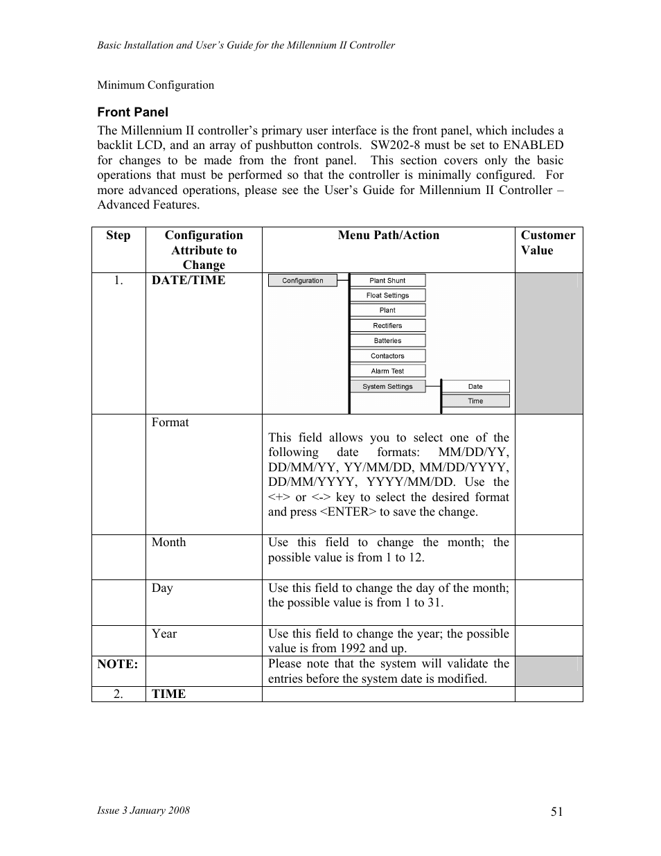 GE Industrial Solutions Millennium II Controller J85501P-1 User Manual | Page 51 / 116
