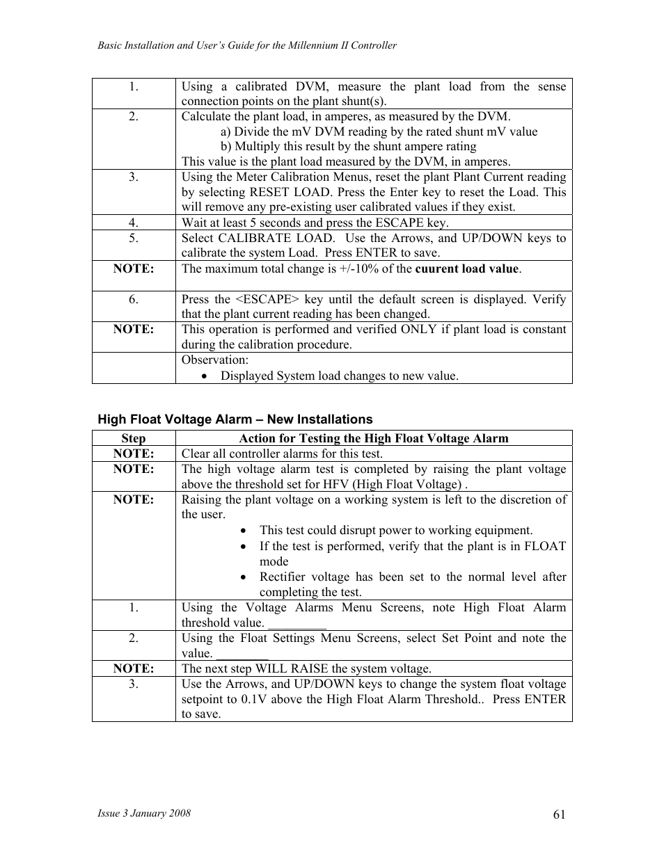 GE Industrial Solutions Millennium II Controller J85501P-1 User Manual | Page 61 / 116