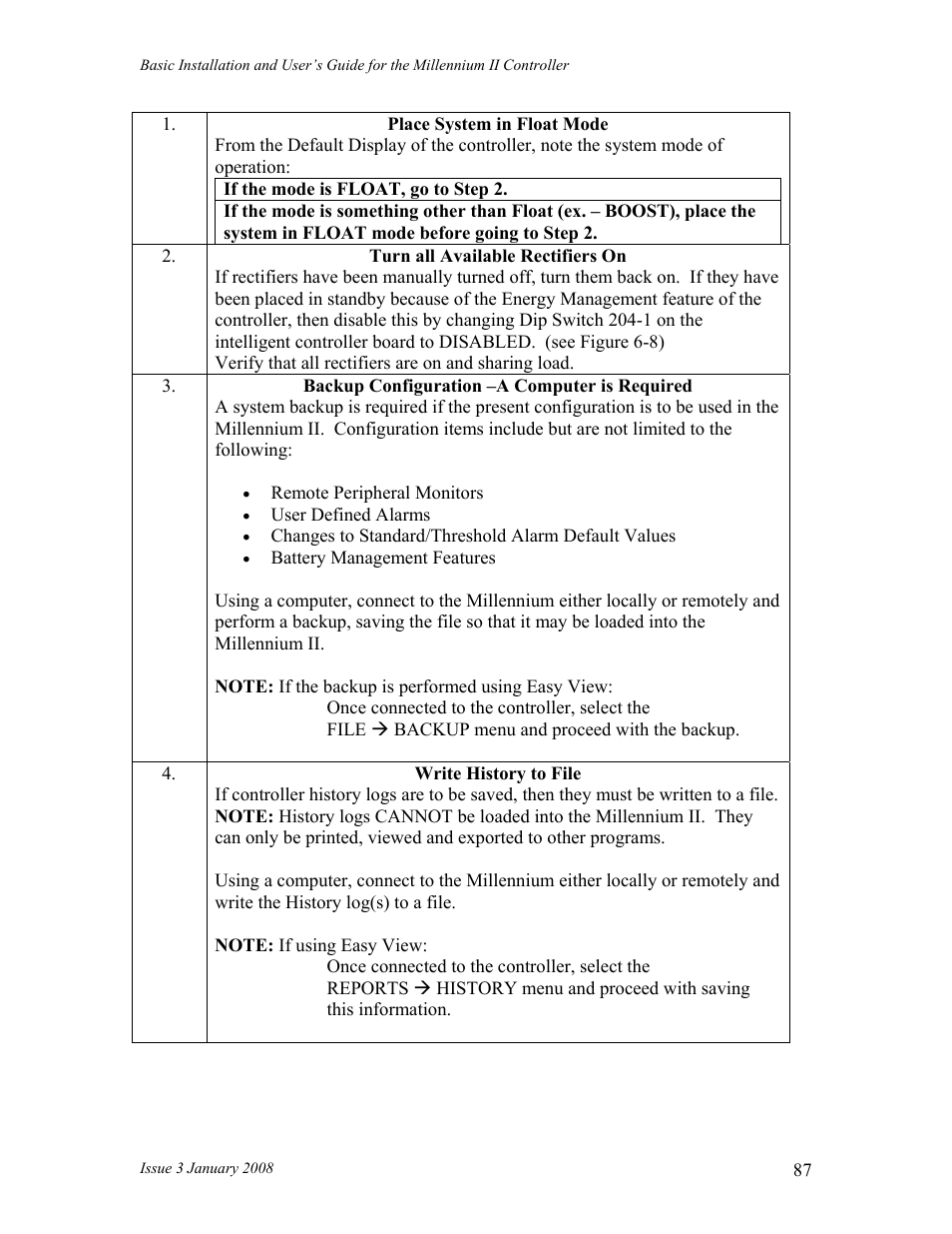 GE Industrial Solutions Millennium II Controller J85501P-1 User Manual | Page 87 / 116