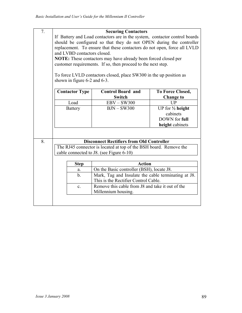 GE Industrial Solutions Millennium II Controller J85501P-1 User Manual | Page 89 / 116