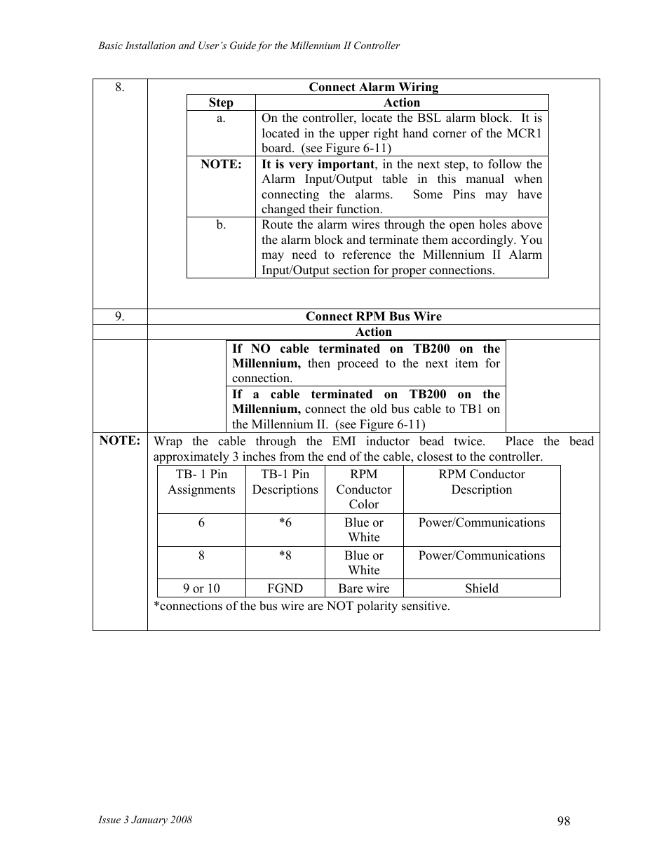 GE Industrial Solutions Millennium II Controller J85501P-1 User Manual | Page 98 / 116