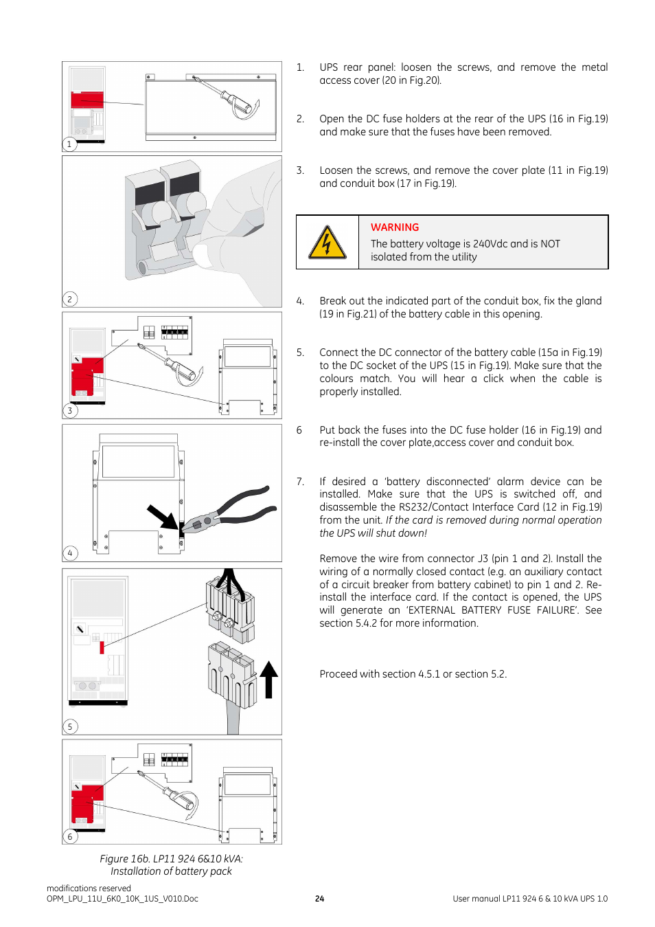 GE Industrial Solutions LP11 924 Series 6 & 10 kVA User Manual | Page 25 / 54