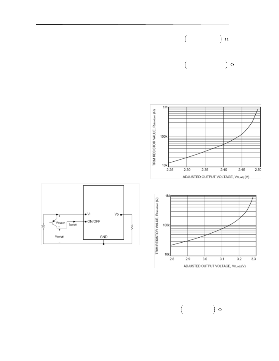 Output voltage set-point adjustment (trim) | GE Industrial Solutions NH020-Series User Manual | Page 10 / 17
