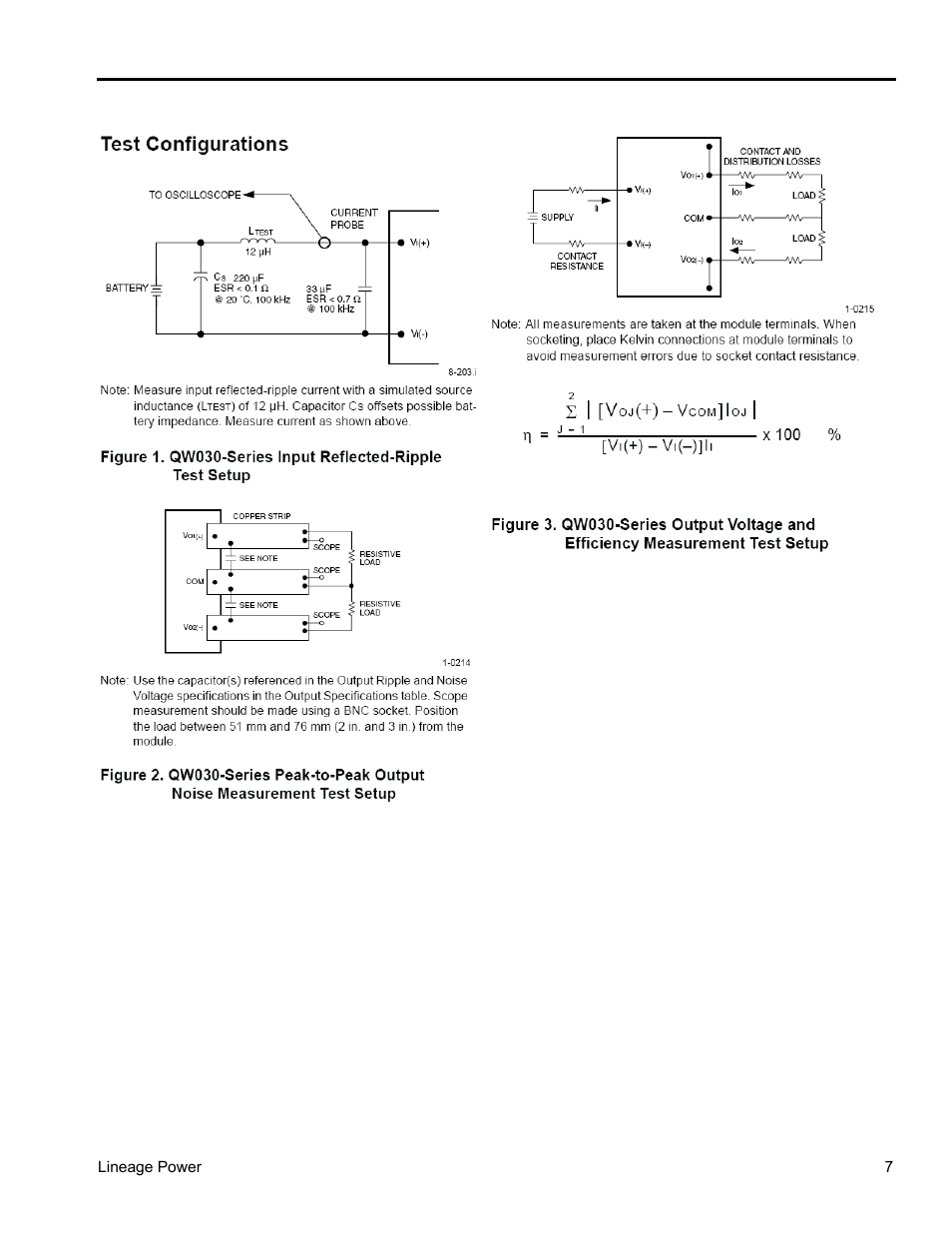 GE Industrial Solutions QW030xx DUAL Series User Manual | Page 7 / 15
