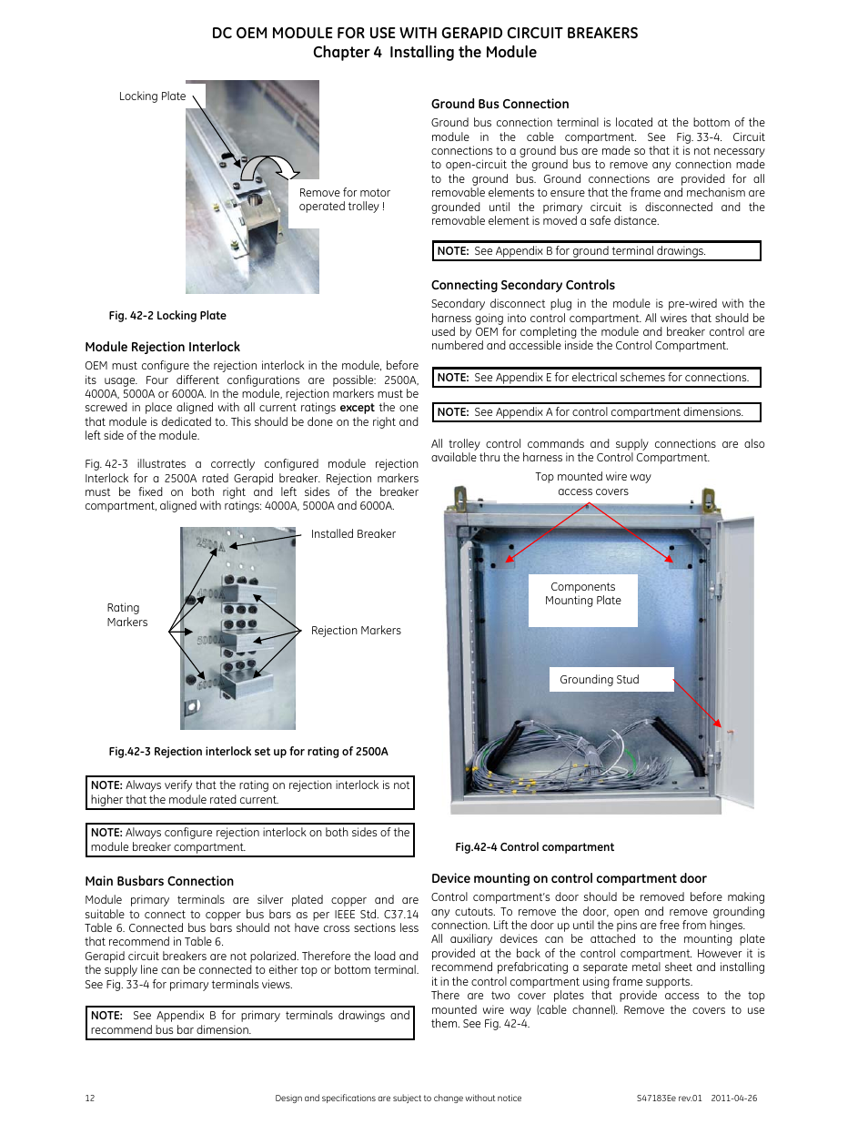 GE Industrial Solutions DC OEM Module For use with Gerapid DC Circuit Breaker User Manual | Page 12 / 49
