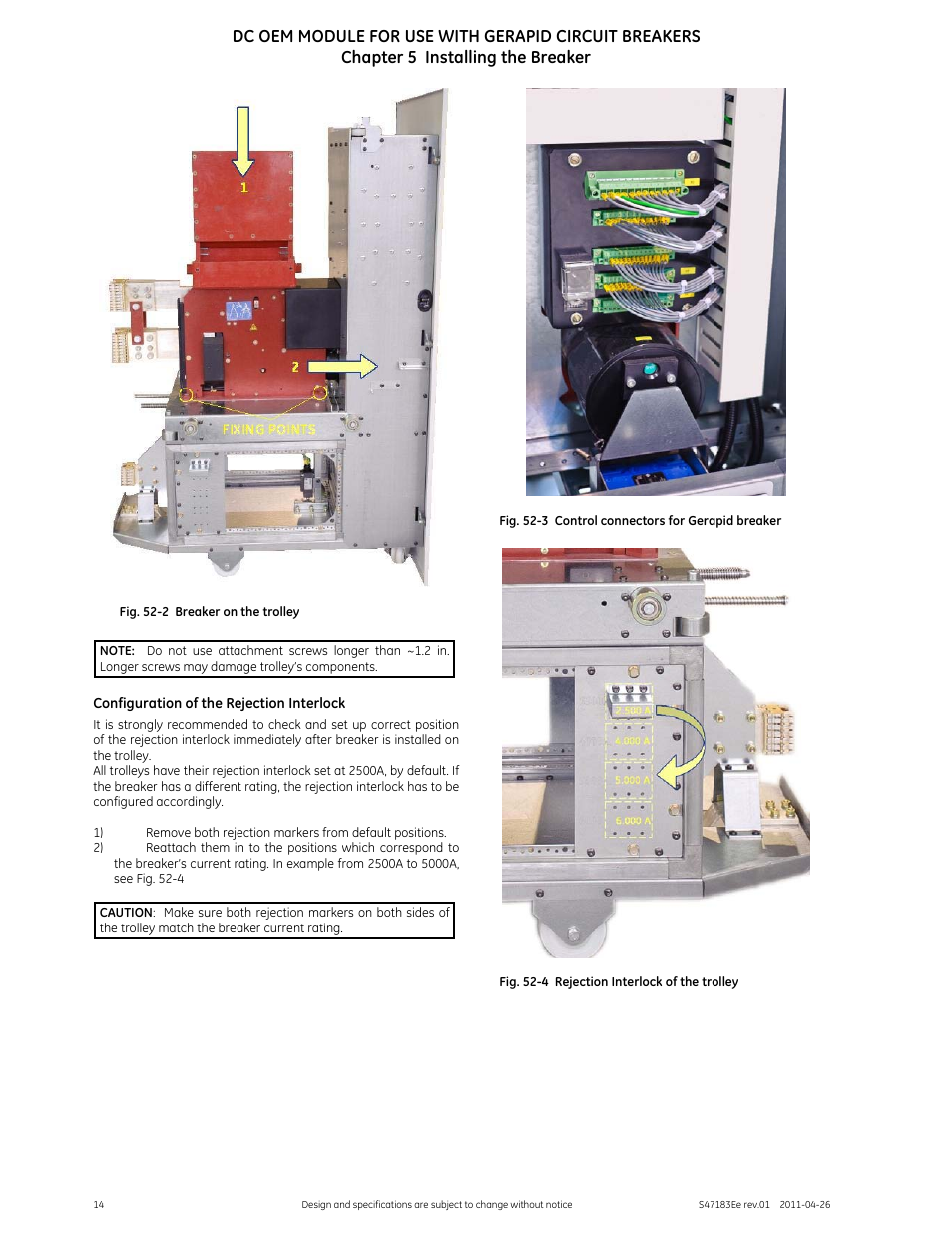 GE Industrial Solutions DC OEM Module For use with Gerapid DC Circuit Breaker User Manual | Page 14 / 49