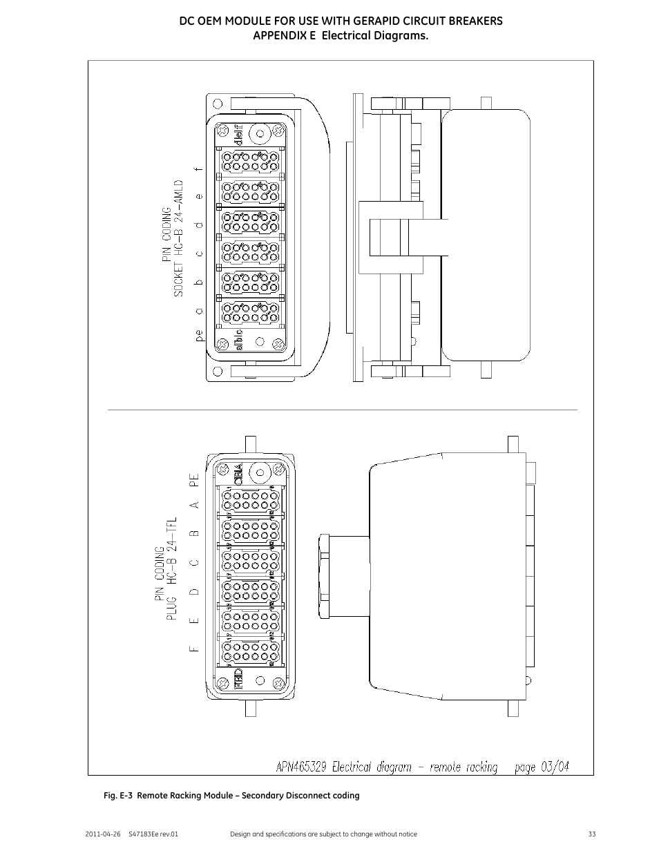 GE Industrial Solutions DC OEM Module For use with Gerapid DC Circuit Breaker User Manual | Page 33 / 49