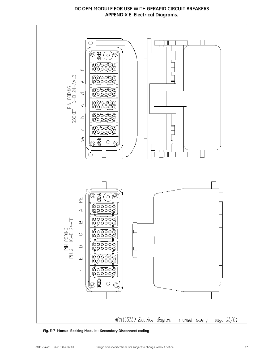 GE Industrial Solutions DC OEM Module For use with Gerapid DC Circuit Breaker User Manual | Page 37 / 49