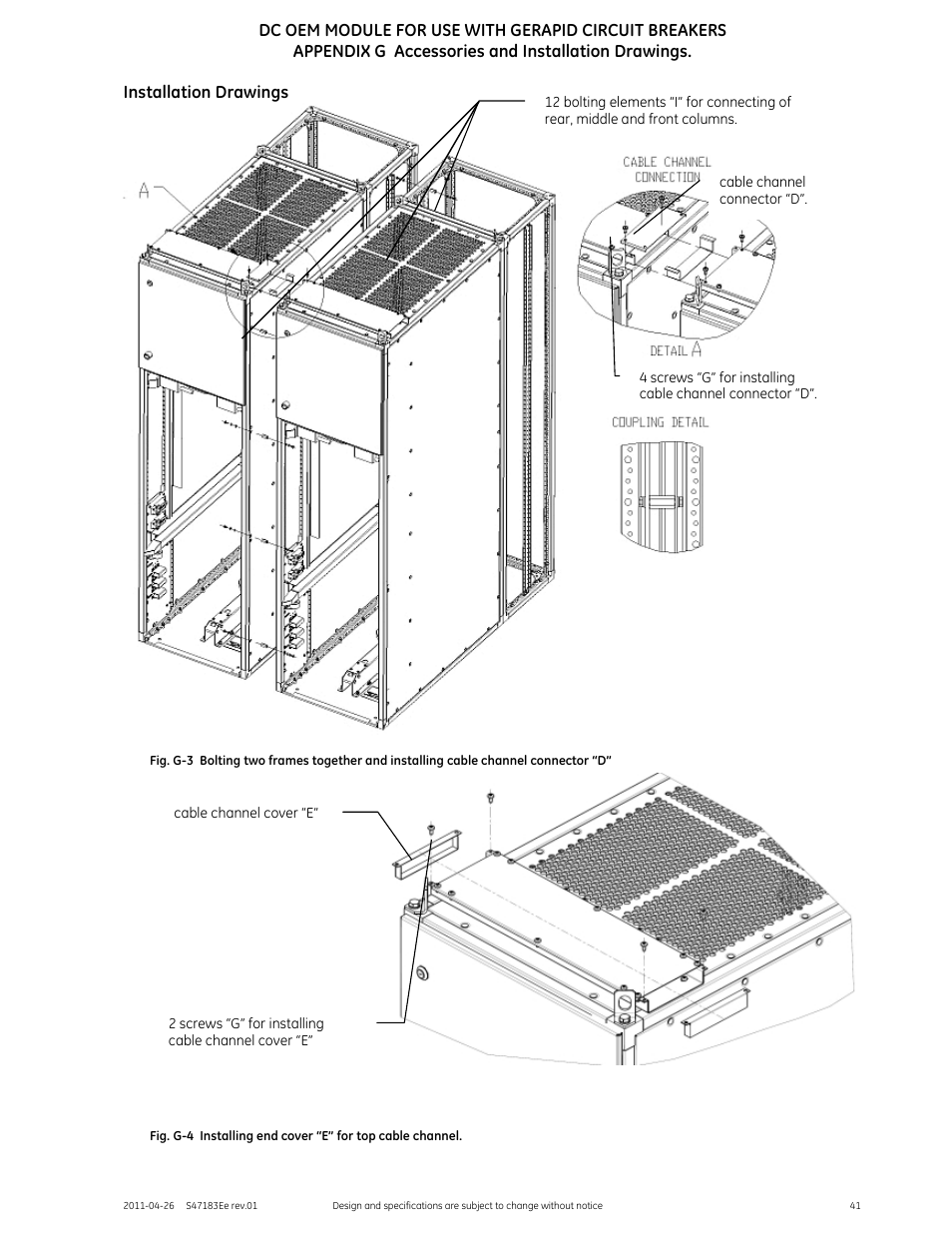 GE Industrial Solutions DC OEM Module For use with Gerapid DC Circuit Breaker User Manual | Page 41 / 49