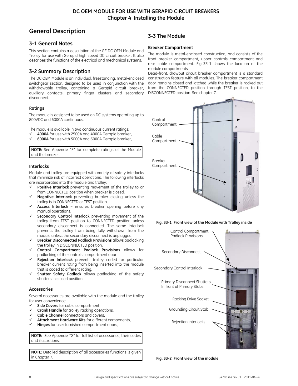 General description, 2 summary description, 3 the module | GE Industrial Solutions DC OEM Module For use with Gerapid DC Circuit Breaker User Manual | Page 8 / 49