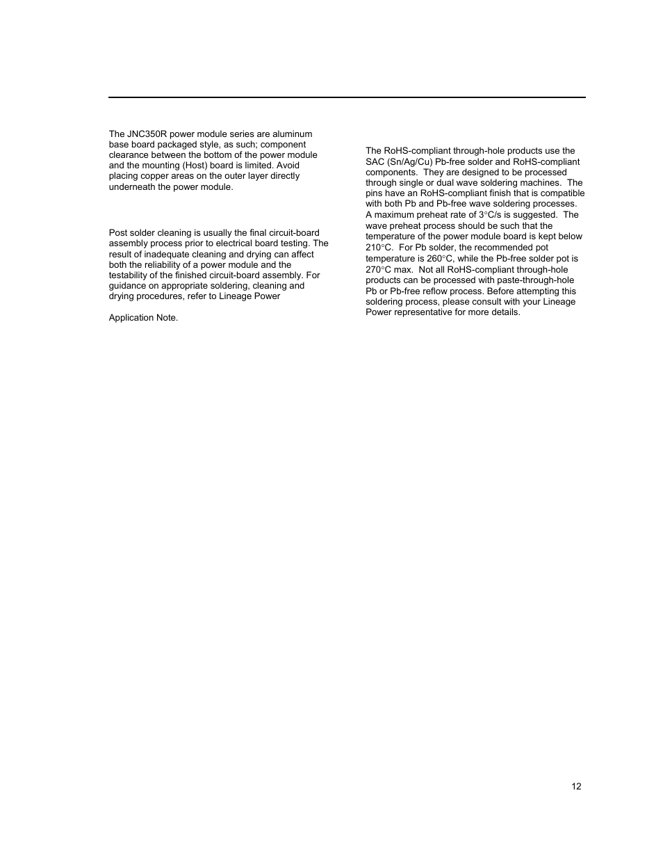 GE Industrial Solutions JNC350R Series User Manual | Page 12 / 16