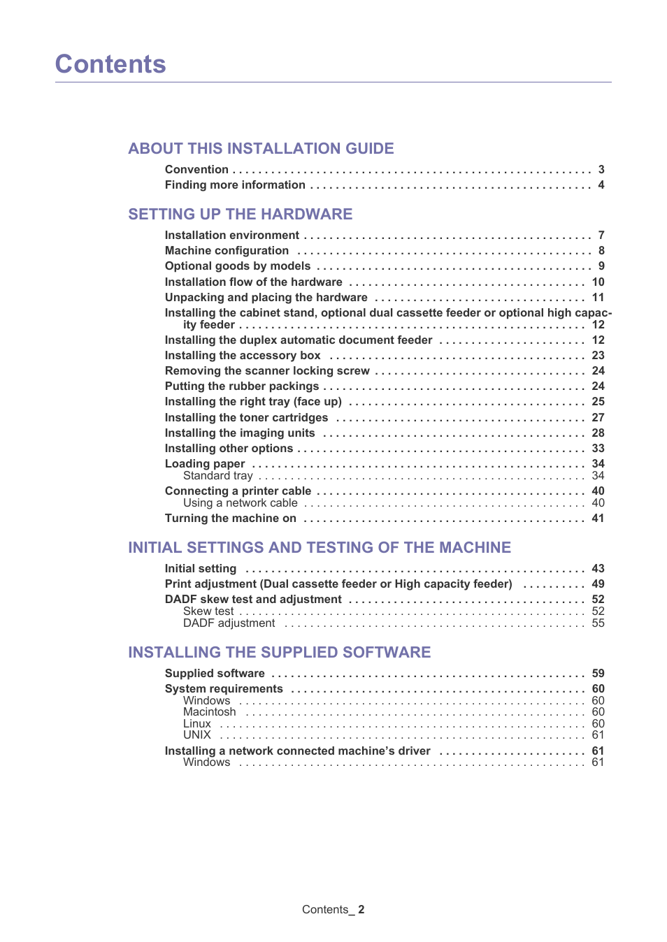 Samsung CLX-9250ND User Manual | Page 3 / 69