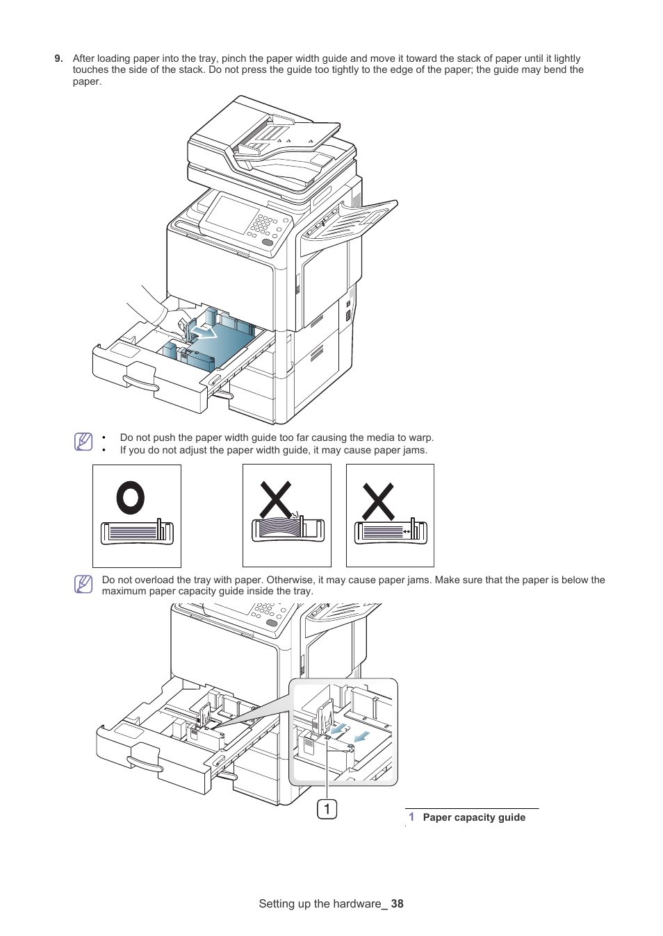 Setting up the hardware _ 38 | Samsung CLX-9250ND User Manual | Page 39 / 69