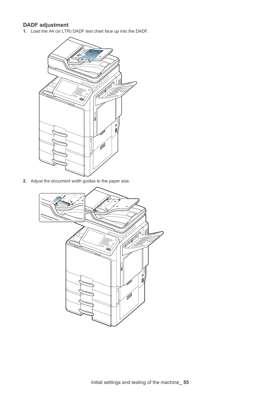 Dadf adjustment | Samsung CLX-9250ND User Manual | Page 56 / 69