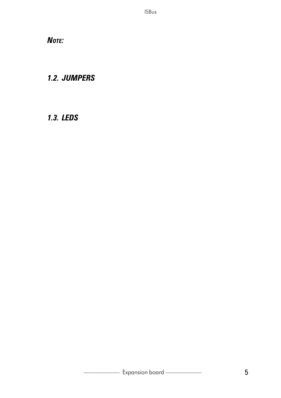 Jumpers, Leds, Jumpers 1.3. leds | GE Industrial Solutions ISBus interface board for AV-300i Drives User Manual | Page 5 / 8
